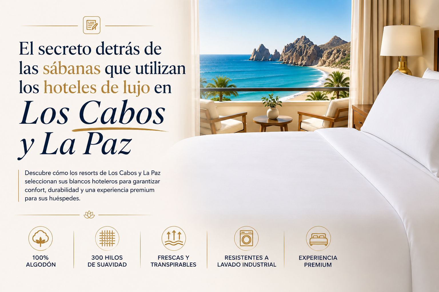 El Secreto Detrás De Las Sábanas Que Utilizan Los Hoteles De Lujo en Los Cabos y La Paz