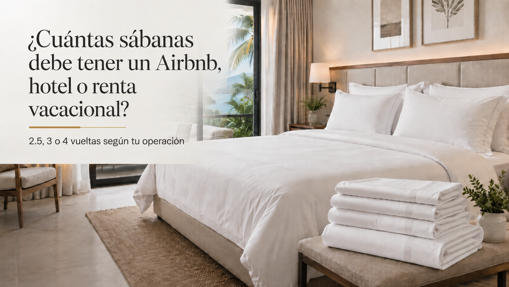 ¿Cuántas sábanas necesita un Airbnb?