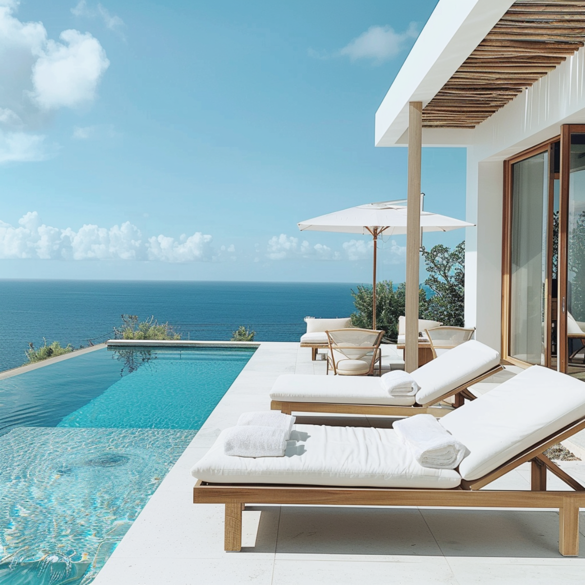 Toalla Alberca Blanca Premium