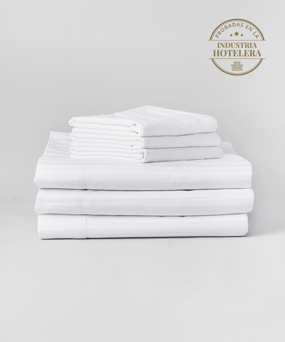 Juego de Sábanas Satin Rayas