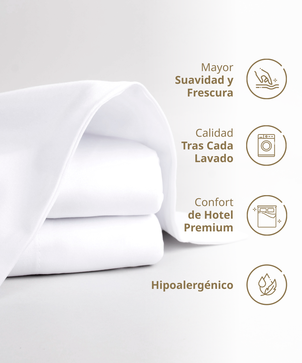 Juego de Sábanas Satin Liso